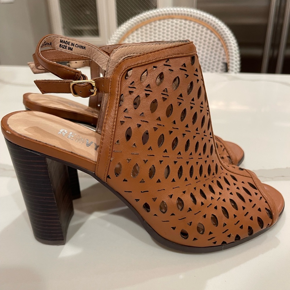 Renvy Laser Cut Open Toe Bootie Sandal